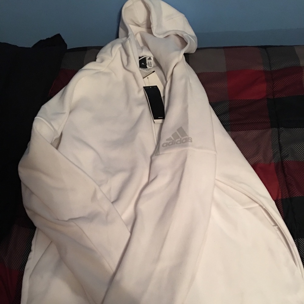 Adidas white thermal hoodie size XXL Brand New